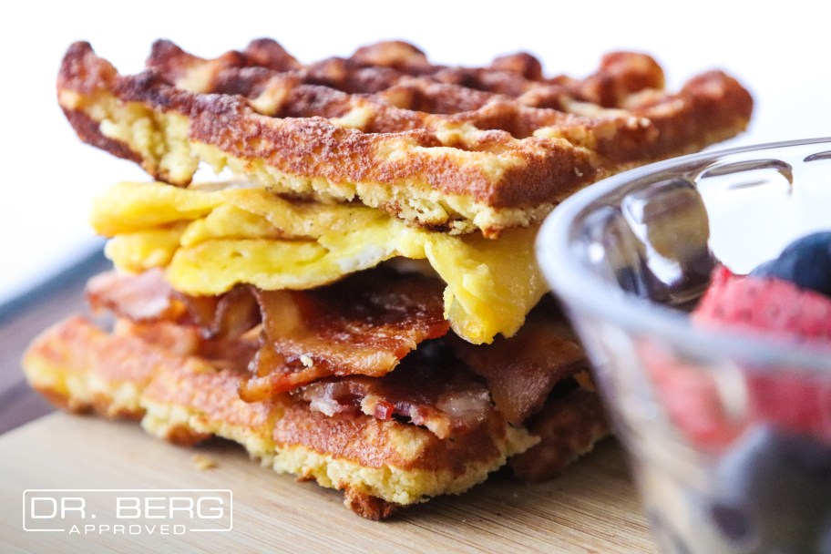 Bacon and Egg Waffle Sandwiches