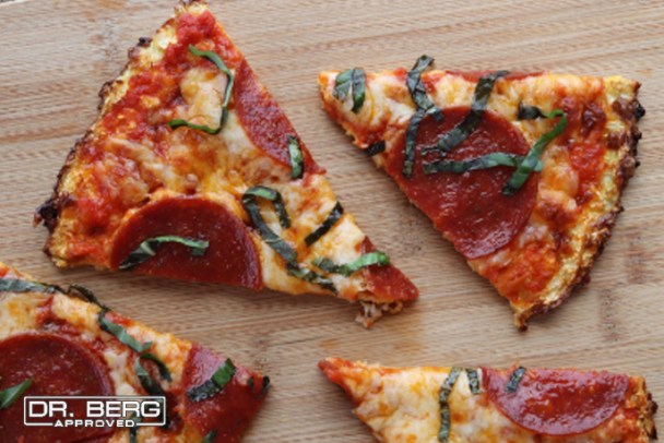 Keto Cauliflower Crust Pizza Recipe
