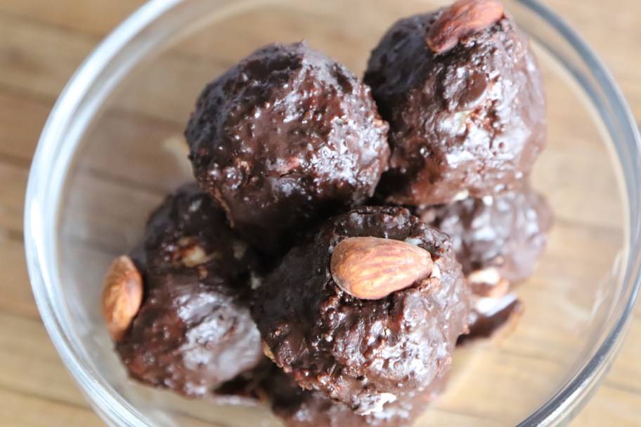 Chocolate Almond Cheesecake Fat Bombs