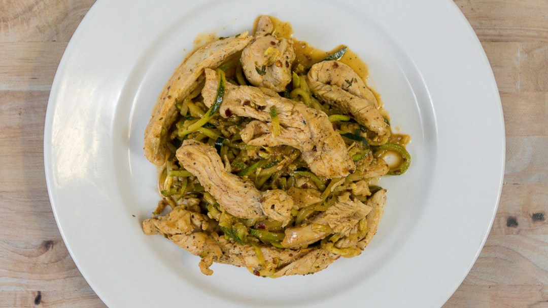 Keto Butter Chicken with Zucchini Noodles