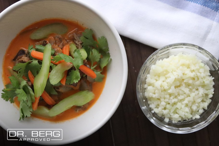 Keto Curry Beef and Cauliflower Rice