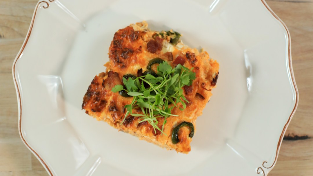 Keto Fire Bacon Chicken Jalapeno Casserole