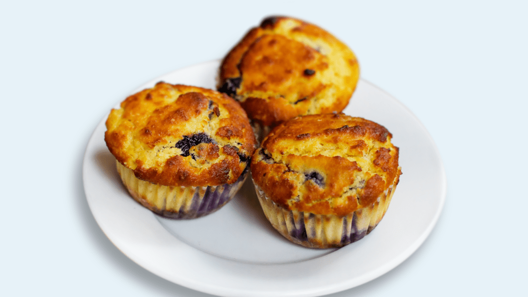 Keto Lemon Blueberry Muffins