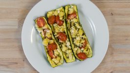 Keto Mediterranean Zucchini Boats