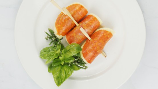 Keto Pepperoni Pork Rind Chicken Bites