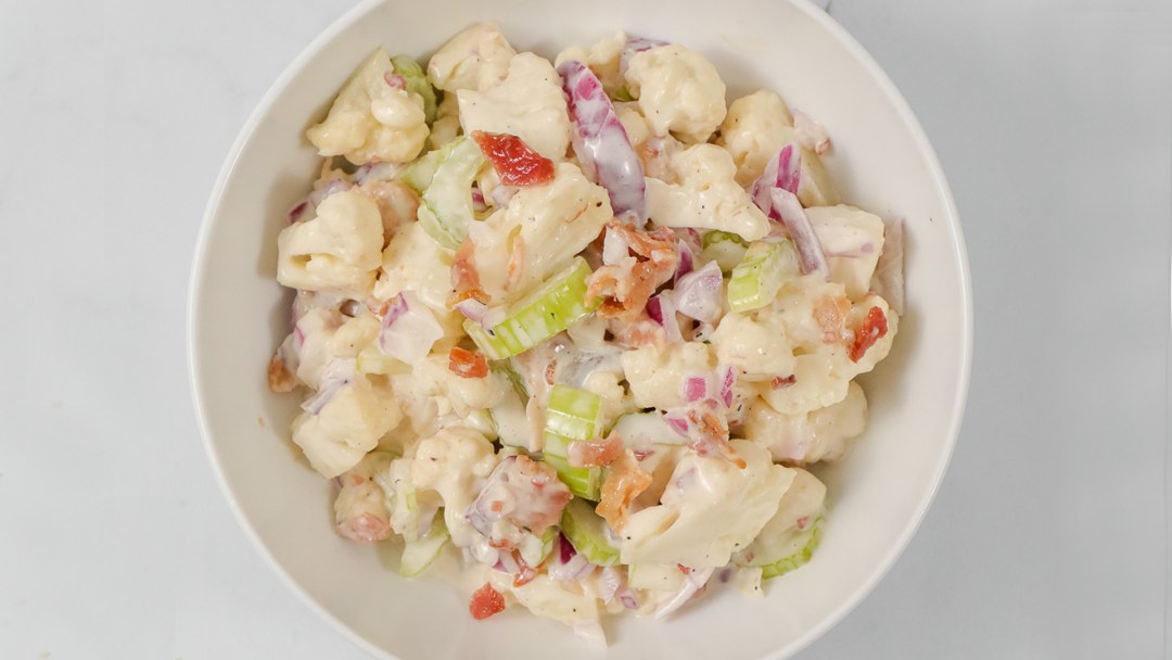 Keto “Potato” Salad with Bacon