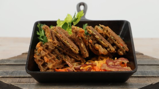 Keto Savory Cheddar Waffles