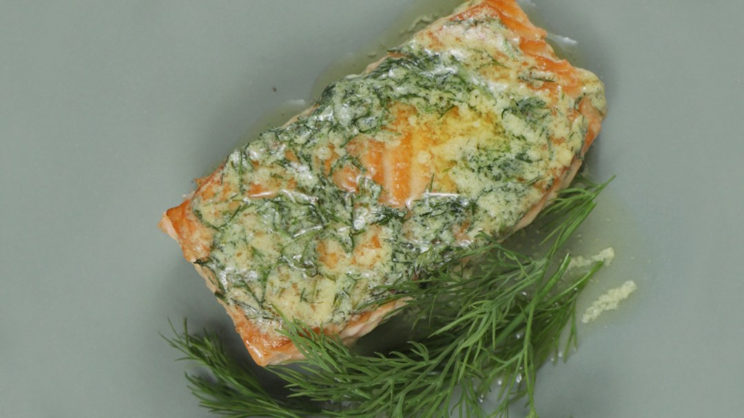 Keto Seared Salmon with Dijon Herb Butter