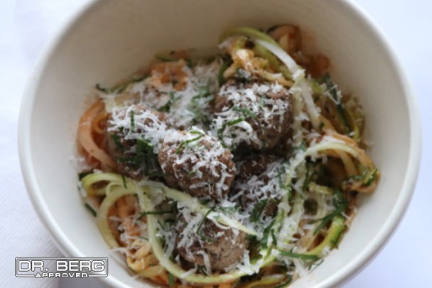 Keto Meatballs and Zoodles Recipe