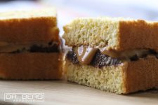 Nutella and Peanut Butter Sandwich