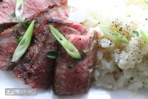 Steak and Mashed Cauliflower