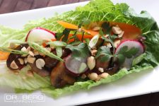 Vegan Peanut and Mushroom Keto Wraps