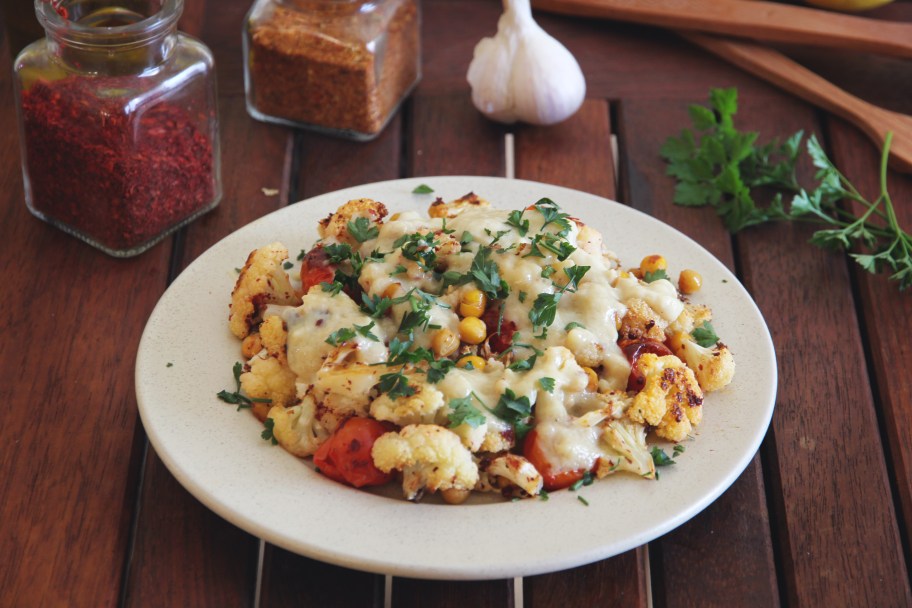 Keto Tahini Cauliflower Salad