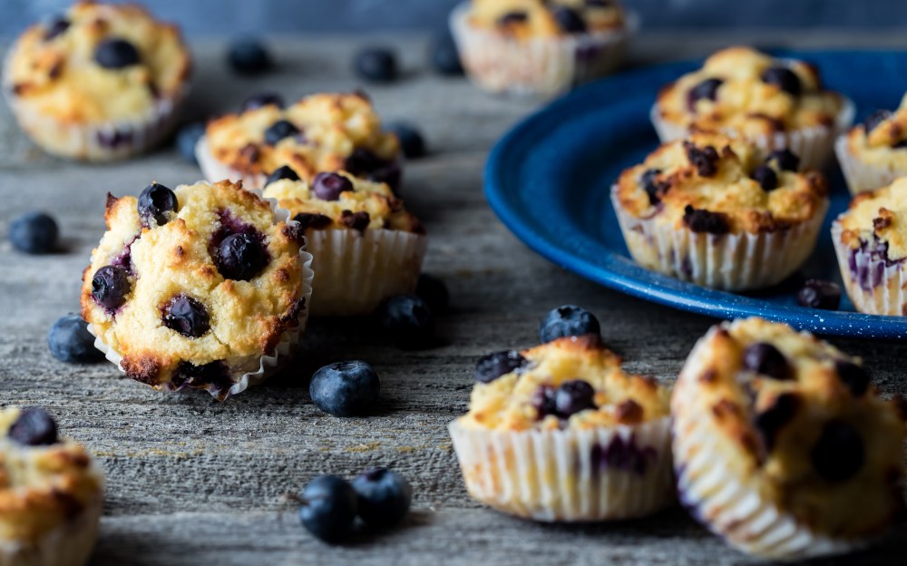 Keto Blueberry Mini Muffin Bites