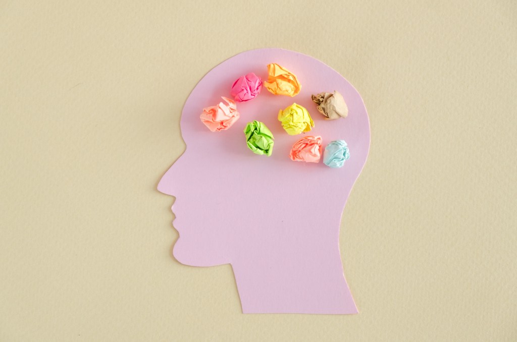 Brain overload illustration  