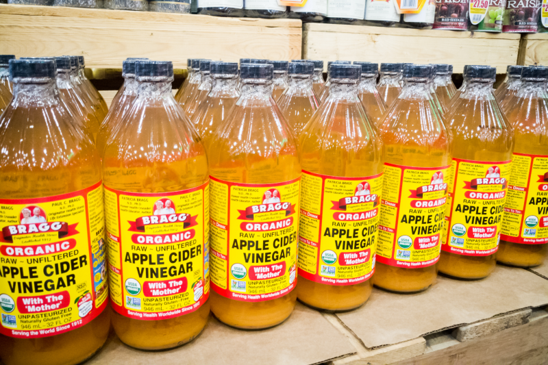 High-quality apple cider vinegar while fasting