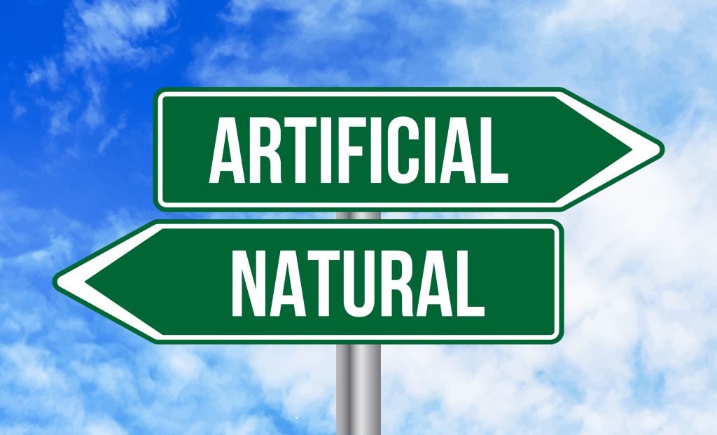Road sign natural and artificial