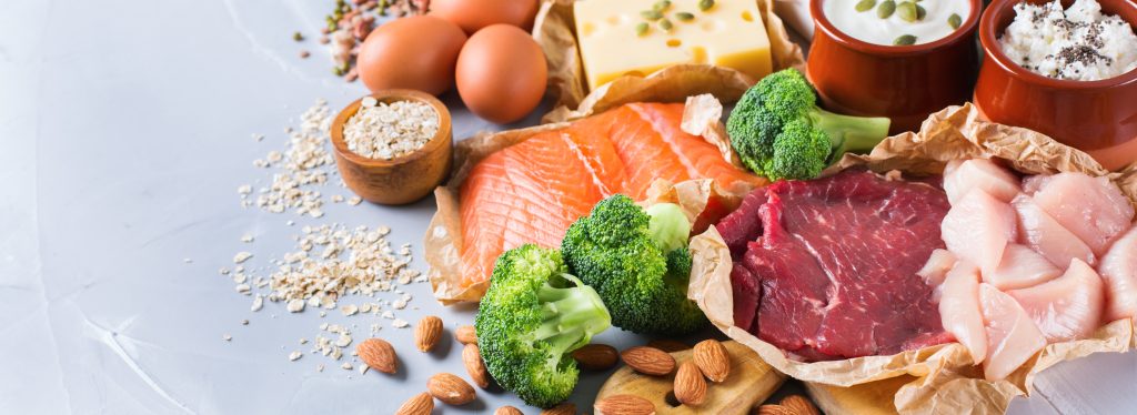 Variety of animal products  