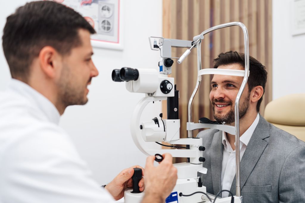Eye doctor exam