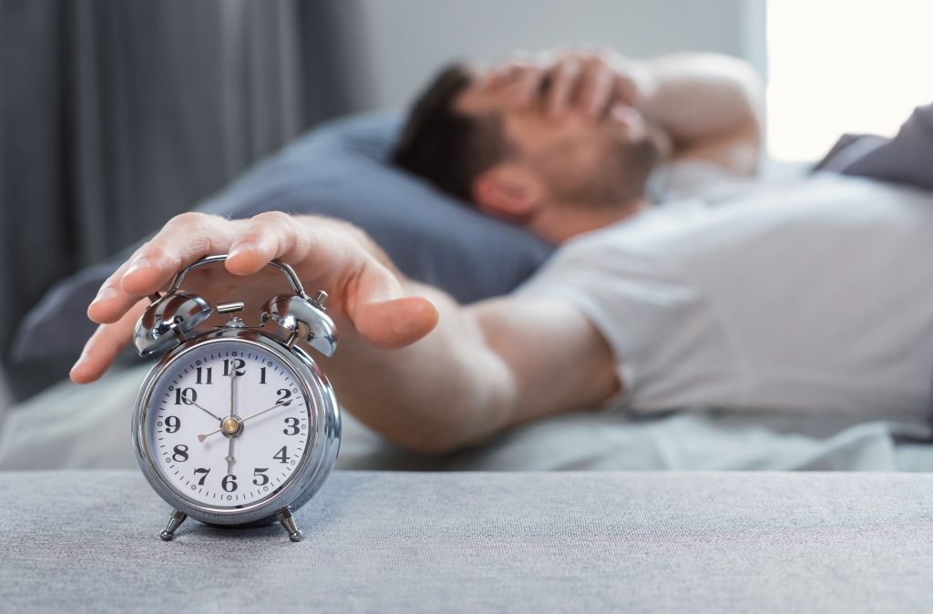 Man waking up
