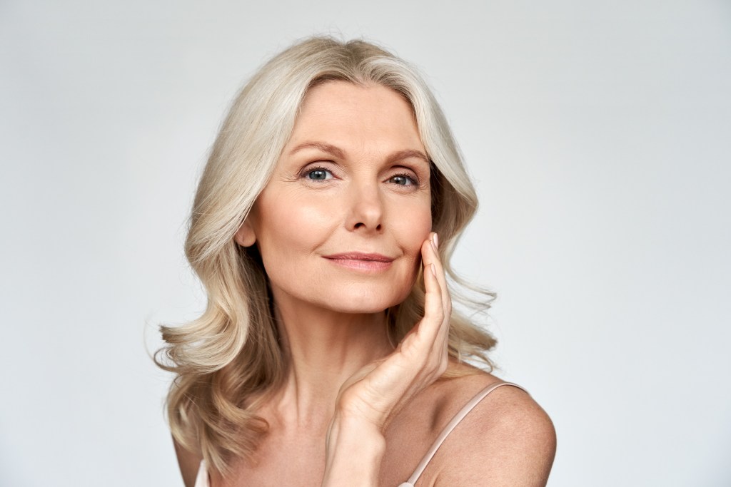 Youthful-looking older woman