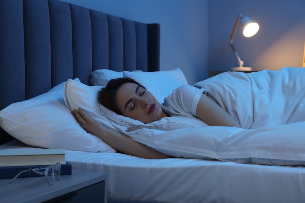 Woman sleeping peacefully