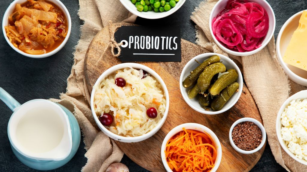Fresh probiotic-rich foods