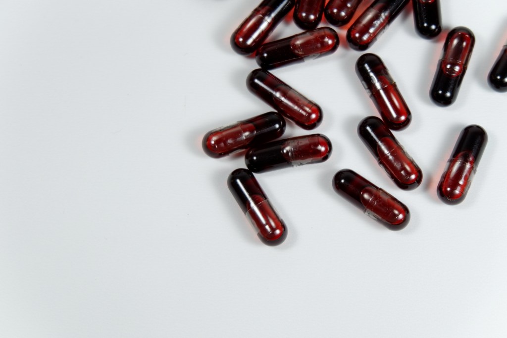 Black seed oil supplement capsules