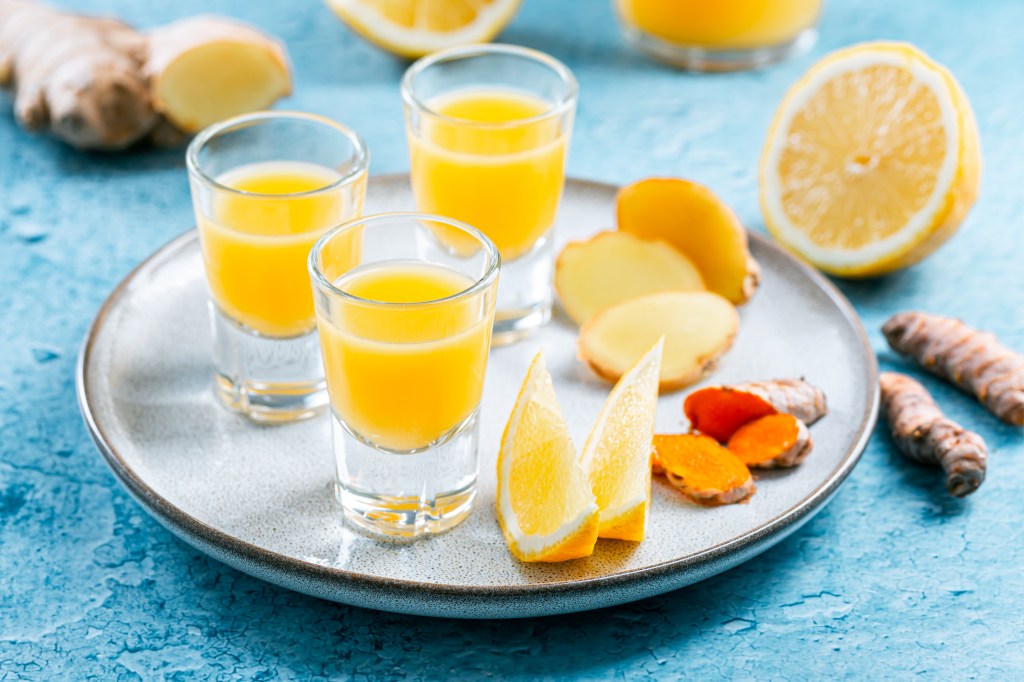 turmeric ginger lemon shot