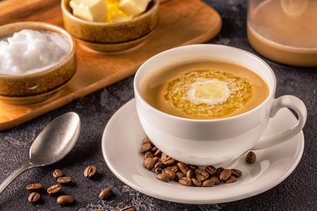 Bulletproof coffee with butter