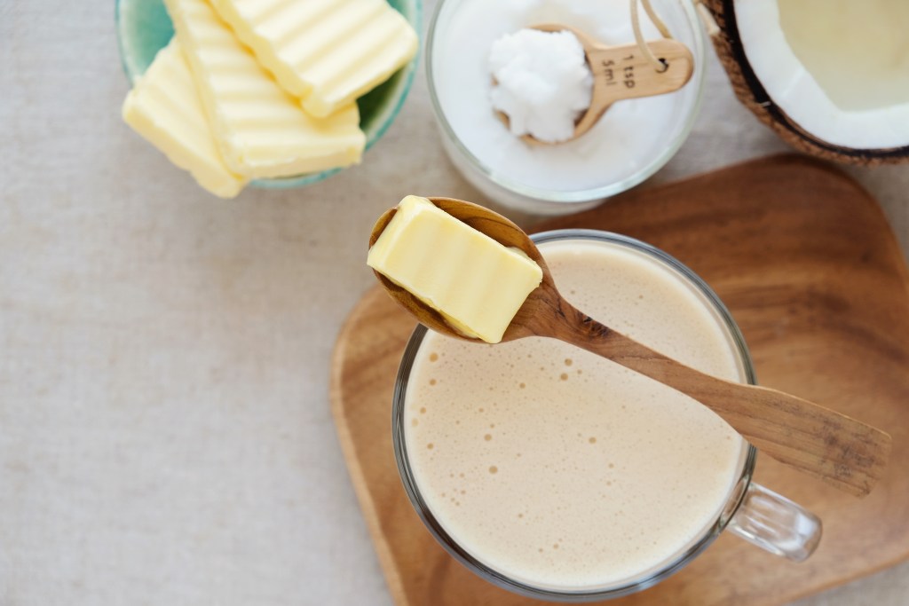 Butter with coffee