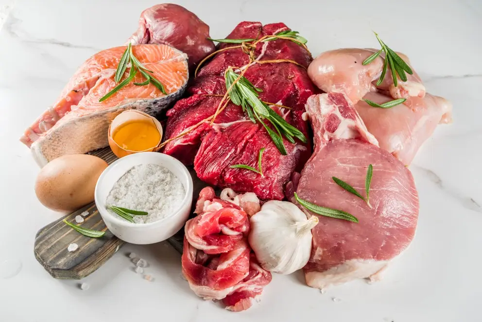 Meat with herbs