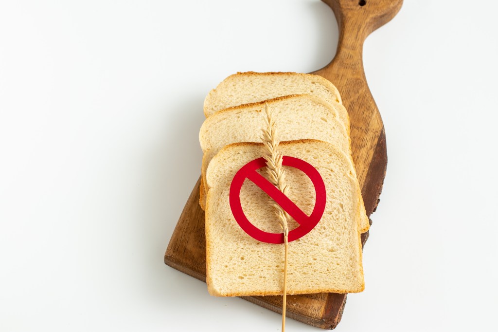 No grains symbol on bread