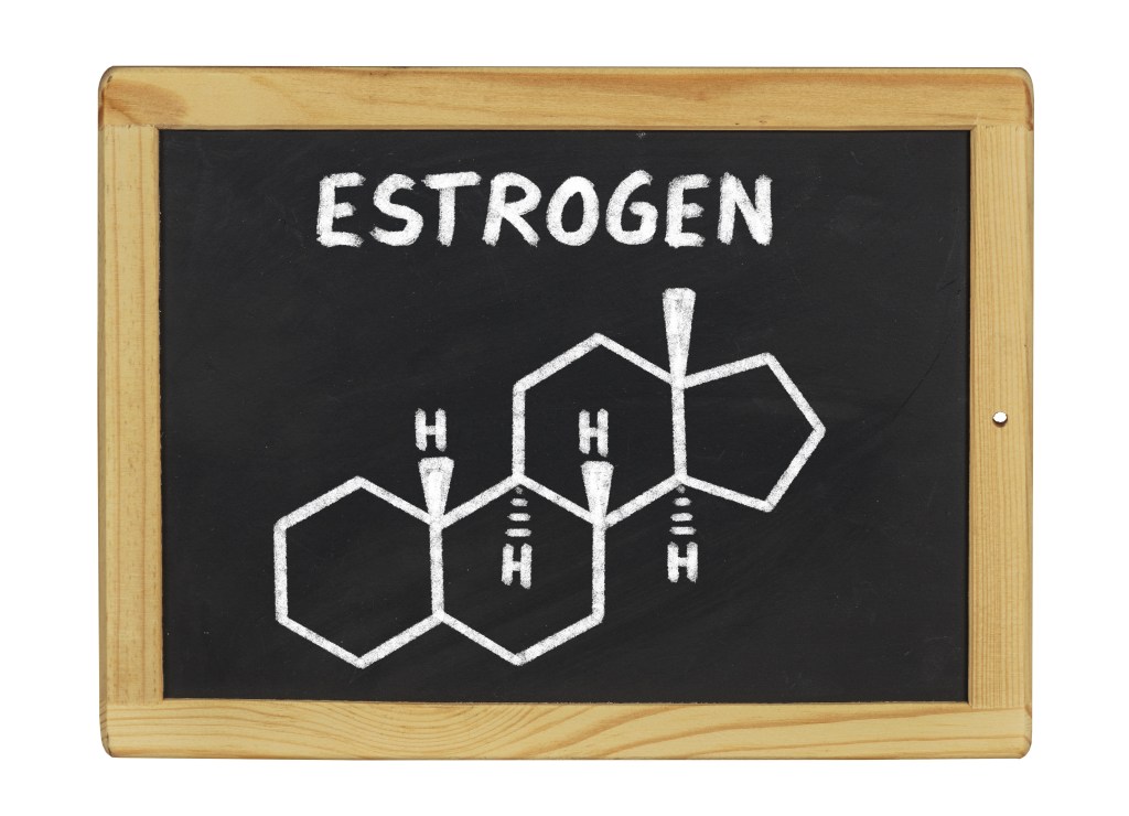 Chemical formula of estrogen&nbsp;