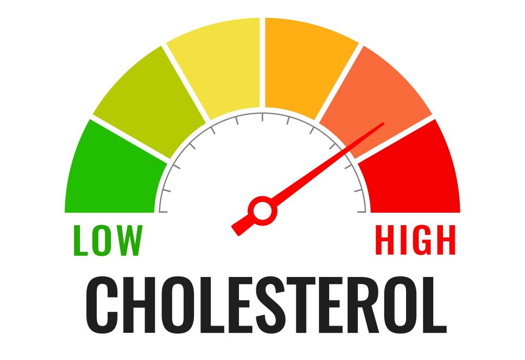 Cholesterol meter illustration and does Fish Oil Lower Cholesterol