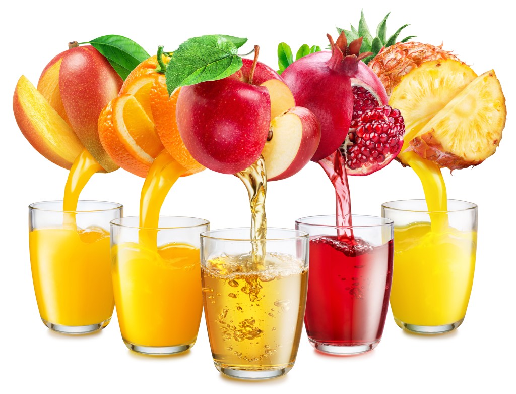 Fruit pouring out juice