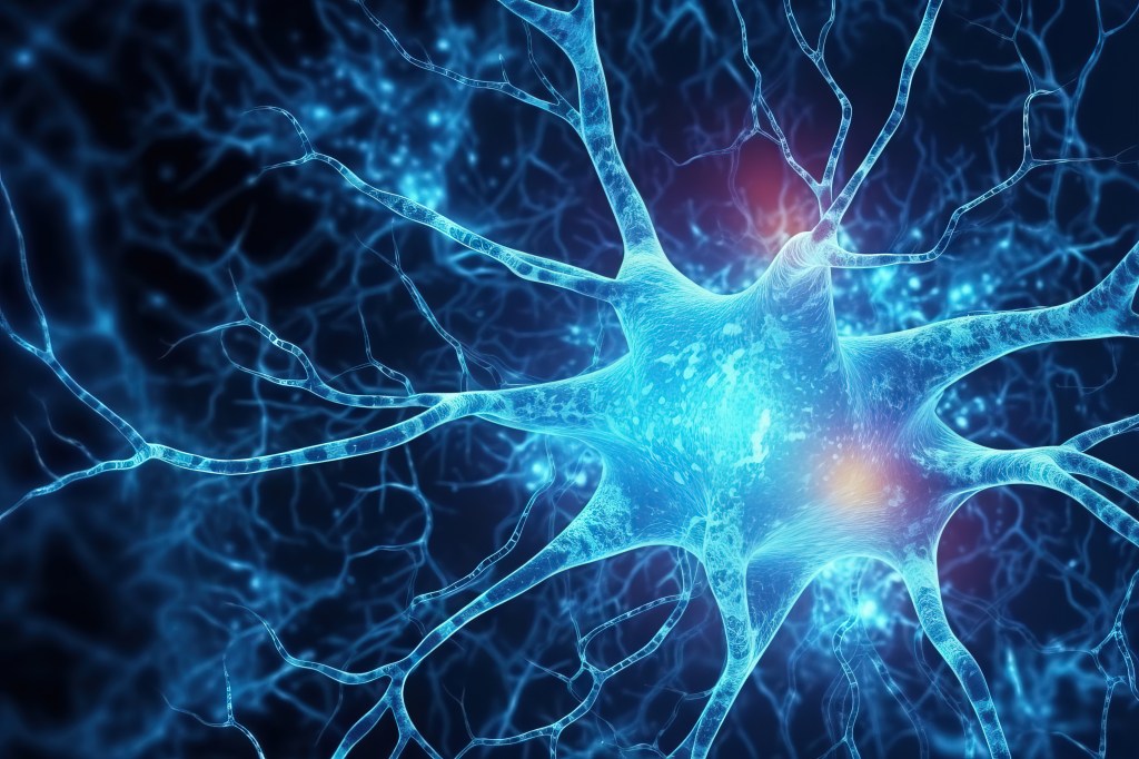 Living nerve cell