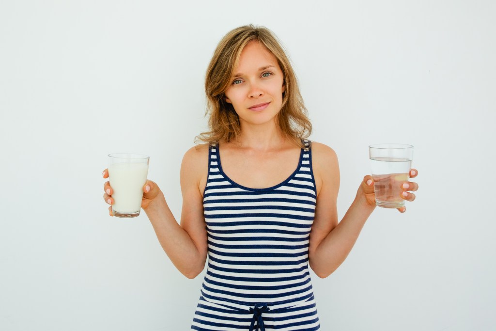 Coconut water or coconut milk