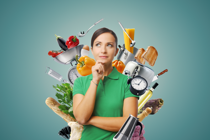 Woman wondering what food to eat