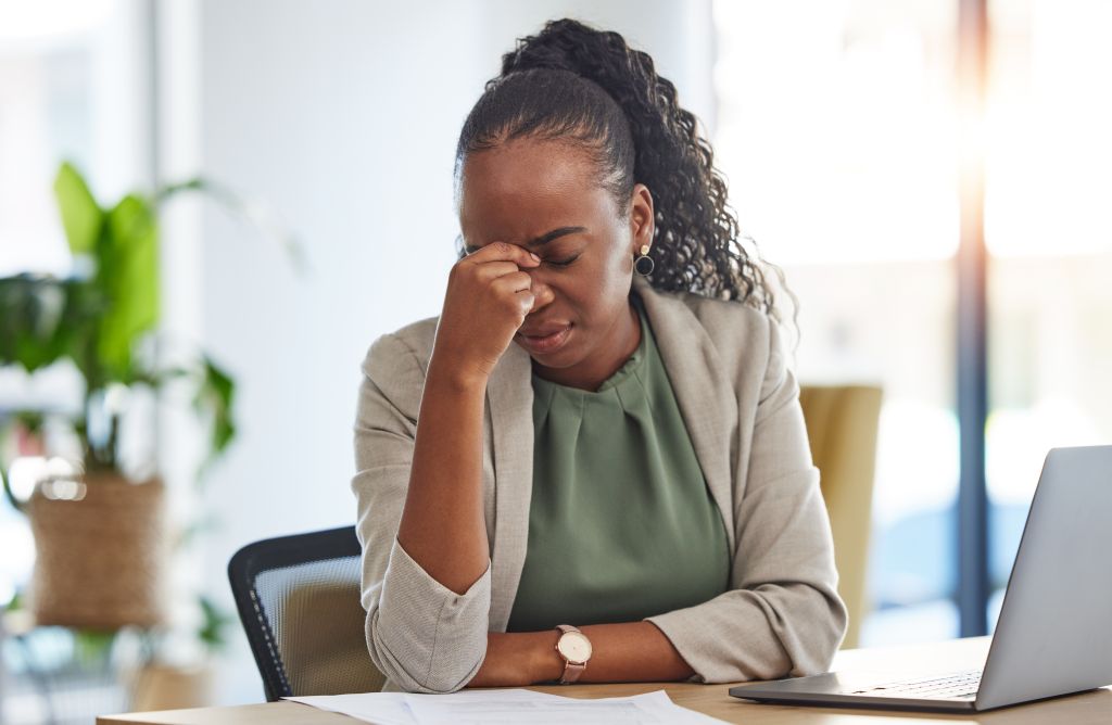 Exhausted woman 