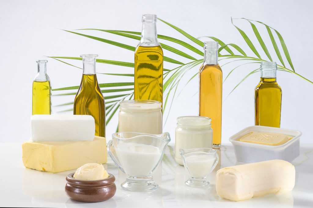A variety of cooking fats
