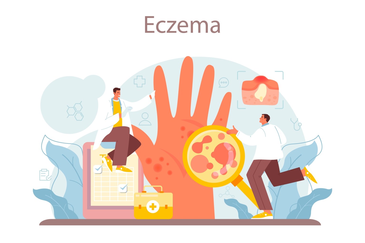 Eczema visual concept