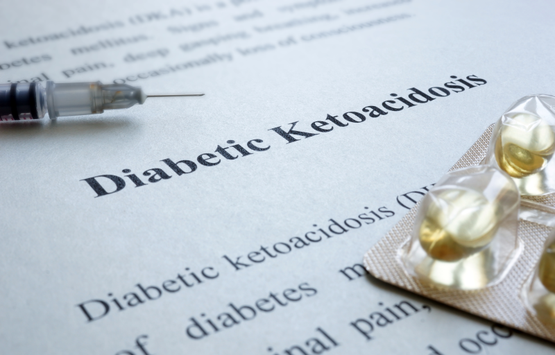 Diabetic ketoacidosis illustration