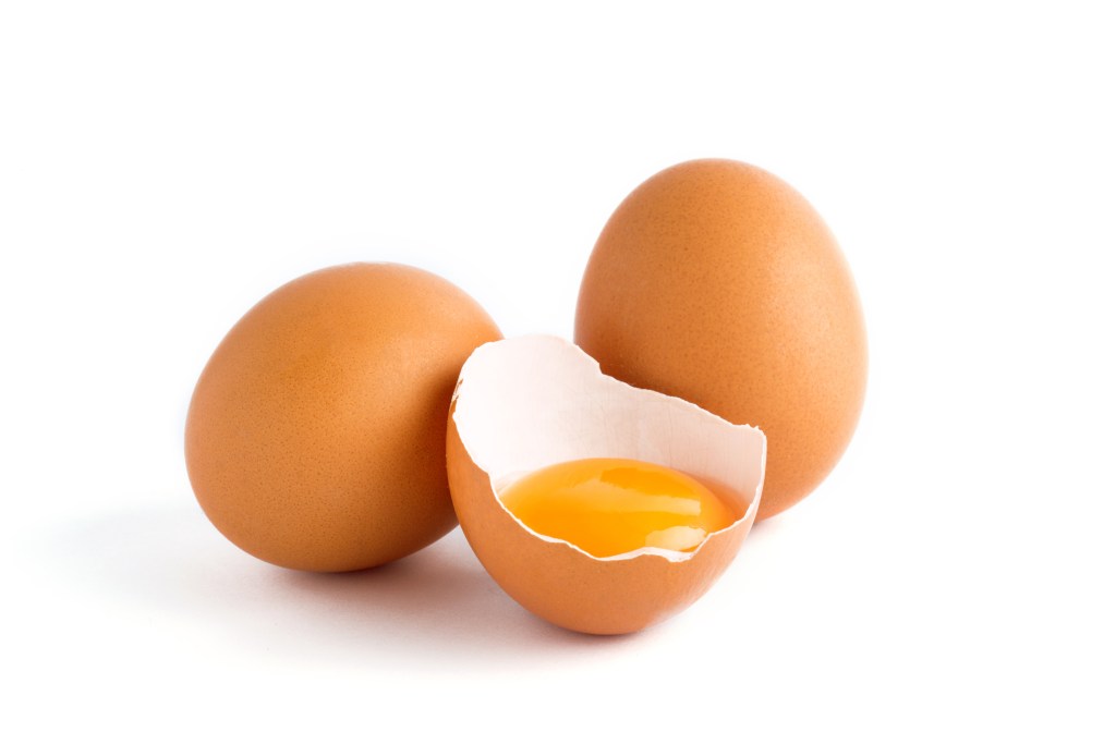 Egg yolk in shell
