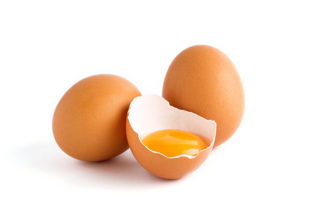Egg yolk in shell
