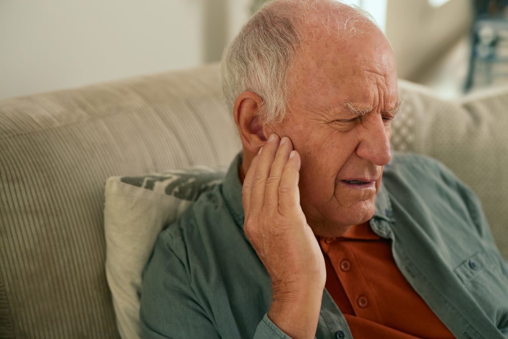 Man with earaches