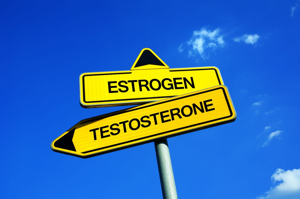 Estrogen and testosterone signs 