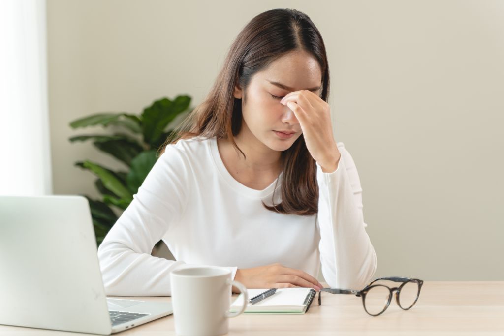 Woman tired