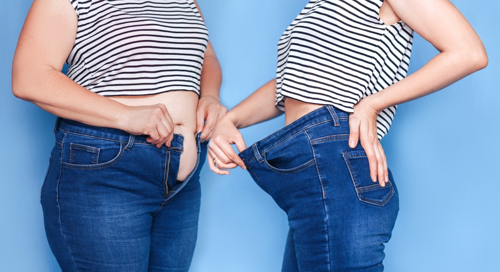 Fat loss before and after