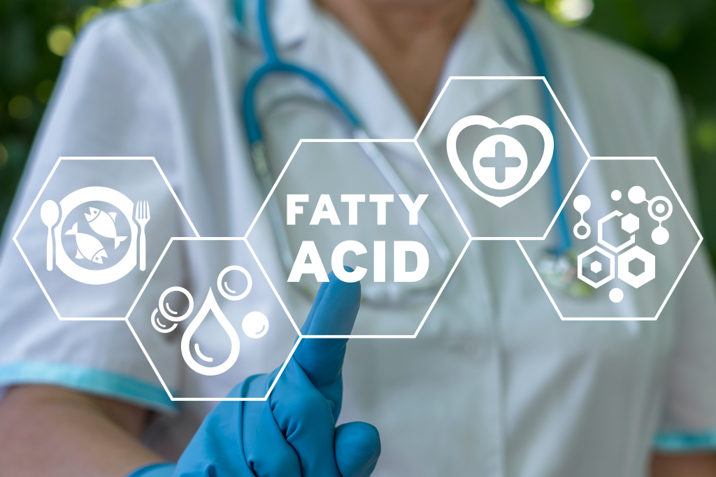Fatty acid graphic with doctor